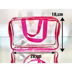 Bolsa Nescesser Cristal transparente p/ > enfermeira,praia viajem