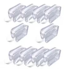 Kit Nécessaires 10 Unidades 20x15x8 Transparente cristal Pequena