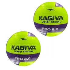 Kit 2 Bolas Vôlei Kagiva Pro 8.0 macia