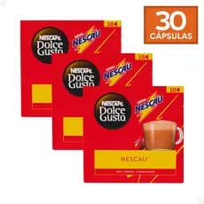 Combo 30 Cápsulas Nescafé Dolce Gusto Nescau Chocolate