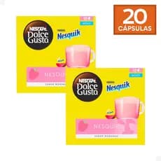 Combo 20 Cápsulas Dolce Gusto Nesquik Morango