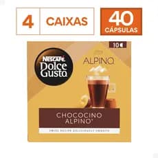 Combo 40 Cápsulas Dolce Gusto Alpino Chocolate