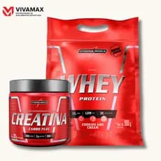 Kit Whey + Creatina Kit Nutri Whey 900g + Creatina Carbo fuel 300g Integralmedica