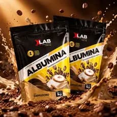 Albumina X-lab 1kg (Kit 2Unid) Varios Sabores Suplemento Em Pó Proteina Ovos Protein Treino Promoção