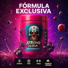 Pré-treino Strong Clown Stay Strong 300g Original Pré Treino do Palhaço