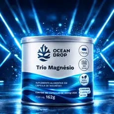 Trio Magnésio 60 Cápsulas 720 mg Ocean Drop Apoia Funções Musculares e Neuromusculares