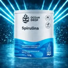 Spirulina 240 TABLETES 100% Vegana 400 Mg - Ocean Drop Superfood Vegan