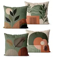 Kit 4 Capas de Almofadas Decorativas 45x45 - Moderna 0532