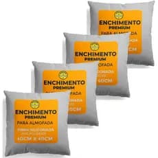 Kit 4 Enchimento refil para almofada