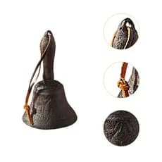 Sino Decorativo Vintage em Ferro Fundido Maciço Charmoso