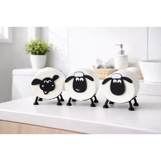 Ovelha Porta Papel Higiênico Suporte Criativo Para Banheiro Decorativo