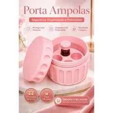Porta Frascos Ampolas 3ml Estojo Organizador Tirze Armazenamento 4 unidades + 4 tampas de brinde