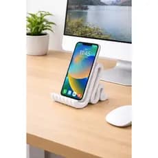 Suporte de Celular Decorativo em Formato Onda Para Casa e Escritório