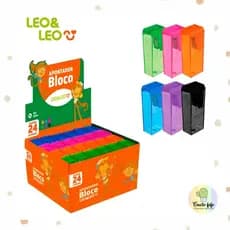 Apontador Lápis Neon Leo e Leo