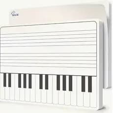 Lousa Musical Quadro Branco Portátil com pentagrama Musica