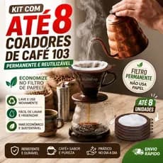 Coador de café 103 permanente e reutilizável confeccionado em tnt Lavável