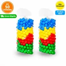 50 bolinhas de piscina não amassa, coloridas, envio rápido