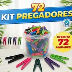72 unidades Prendedor de plástico com mola de aço resistente  Pregador para roupa e
