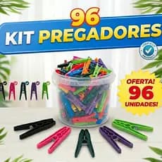 96 unidades Prendedor de plástico com mola de aço resistente  Pregador para roupa