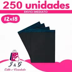 Kit 250 Saquinho Ecommerce 12x18cm Saco Reforçado Preto Envelope Envio Segurança 120x180