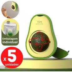 Gatinho Caçador Kit 5x Abacate de Catnip Brinquedo Interativo para Gatos