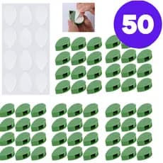 Kit 50x Abraçadeira Folha Prendedor Adesivo Guia P/ Plantas