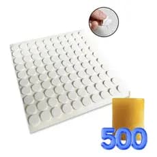 500 Unidades Adesivo Dupla Face Para Pavio De Vela 10mm 1cm Fixação Forte