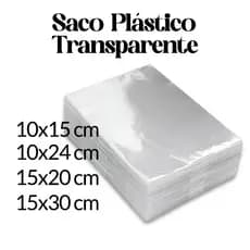 100 Sacos Plásticos Transparentes Tipo Celofane PP Brilho - Para Doces, Lembrancinhas e Bijuterias