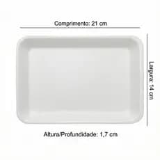 Bandeja BR-02 Bom Apetite 100unidades - Embalagem Ideal para Frios, Pedaços Fatiados e Porções