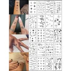 Tatuagem temporária vários modelos Pequenas tatuagens temporárias