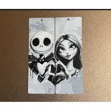 Marca-páginas do Jack e Sally Valentine para Ele/Ela Halloween Terror