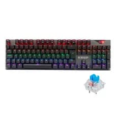 Teclado Mecânico Gamer RGB Switch Blue ABNT2 Knup KP-TM010