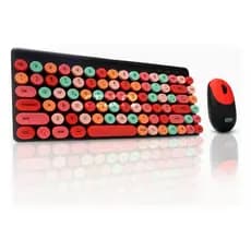 Kit Mouse E Teclado Gamer Mecânico Rosa