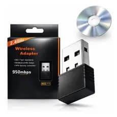 Adaptador Wifi Usb Wireless 2.4ghz 950mbps Para Pc Notebook