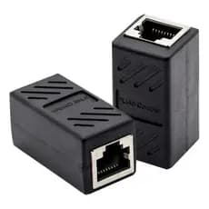 Emenda Cabo De Rede Fêmea Rj45 Gigabit 1000mbps Cat5 Cat6
