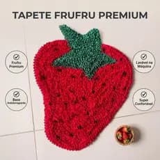 Tapete cozinha antiderrapante super absorvente em formato de frutas , capacho decorativo.