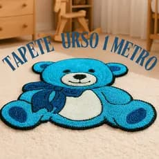Tapete Infantil de Urso Decoração para Quarto de Bebê, Presente Criativo.