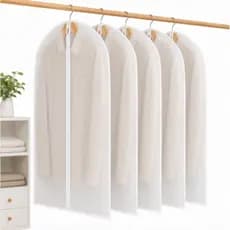 5 Capas para Roupas Protetora Terno Vestidos Roupa Com Zíper