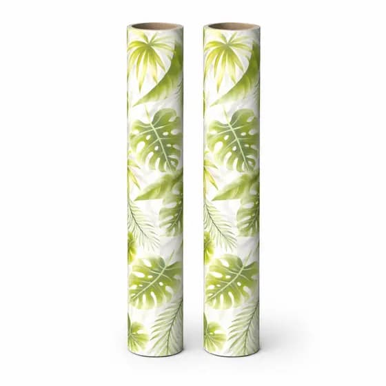 Kit 2 Papel Parede Folhagem Verde Adesivo Casa