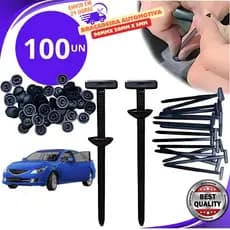 Jogo 100/70 ou 20un Abraçadeira Nylon Plástica Automática Universal Fixador Multiuso Carro Moto Casa