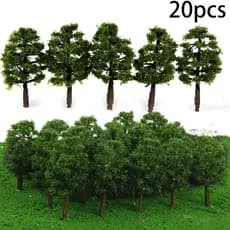 TWICE 20 Unidades 8 Cm Mini Modelo De Árvores Decoração De Paisagem Acessórios De Layout De Trem Faça Você Mesmo