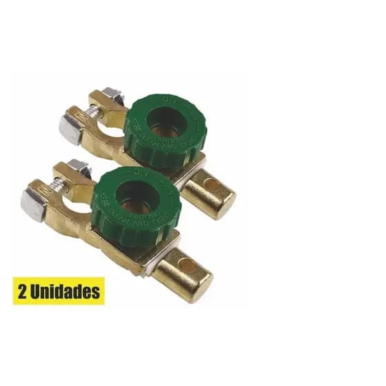 Kit 2 unidades Corta Corrente Terminal Conector Bateria 12v Chave Geral Carro