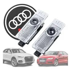 Projetor Led Logo Audi Luzes Cortesia Portas A1 A3 A4 A5 Q3