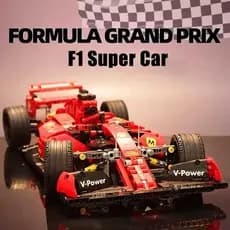 Blocos de Montar Carro de Corrida Fórmula 1 Ferrari SF90 Technic (1099+ Peças)