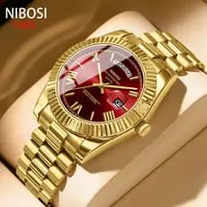 O Novo Calendário Da Nibosi Semana Exibe Ouro Relógio Masculino Moda Empresarial