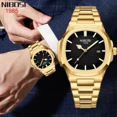 NIBOSI Ultra Fino Moda Masculina Relógio De Quartzo Negócios Relógios À Prova D 'Água Esportes Relógio