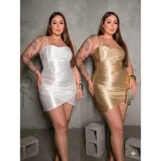 Vestido malha Plus size moda gringa elegante moda festa fim de ano
