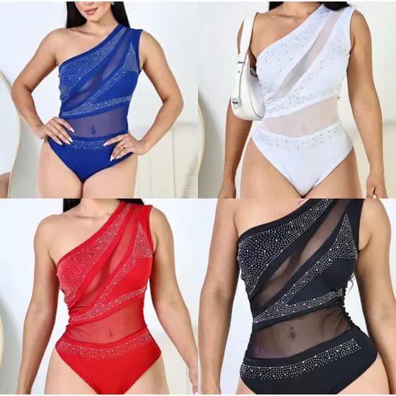 Body  Cropped Glamour Brilho Strass Moda Balada Moda Blogueira Moda Verão Roupa Feminina