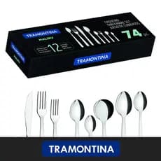 Faqueiro Aço Inox Tramontina Malibu 74 peças