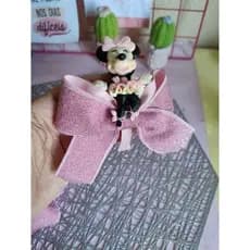 Tiara infantil Minie. Tiara ratinha rosa. Arco Minie bailarina rosa. Tiara menina. Arco menina